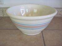 McCoy Oven Ware Mixing Bowl 10 Vintage Striped  
