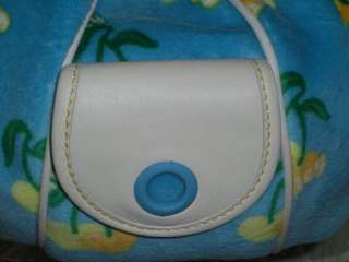   Couture Velour/Leather Baby Fluffy Bag Cherries Blue/White  
