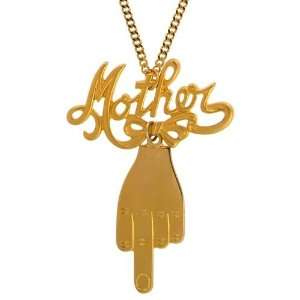  Mother F*Cker Necklace In Gold Cora Hysinger Jewelry