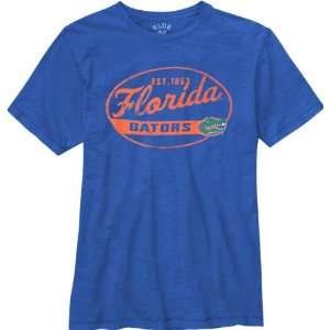  Florida Gators Royal Whiffle Dyed Slub Knit T Shirt