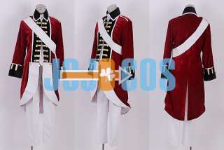 Hetalia Axis Powers◆England Revolution War Uniform◆Cosplay Costume 