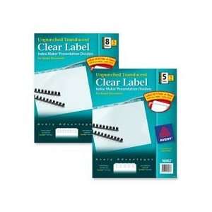   strip and apply the clear labels to all the divider tabs at one time