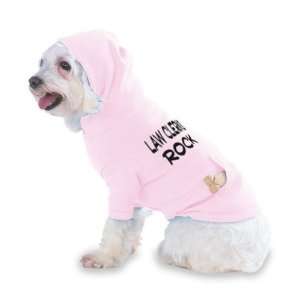 Law Clerks Rock Hooded (Hoody) T Shirt with pocket for your Dog or Cat 