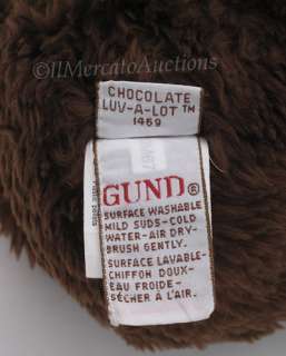 GUND Chocolate Brown LUV A LOT Teddy Bear 15 Plush Stuffed Animal Toy 