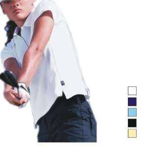  Adidas   Ladies Clima Lite Interlock Short Sleeve Polo 