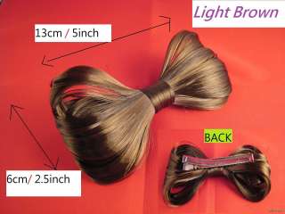 Fashion Big Bow Hair Accessory Barrette Clip 13x8cm #68  