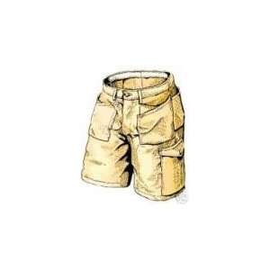  Skillers Work Shorts 36 Waist 5093 Khaki