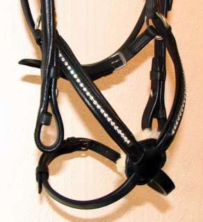 FSS German Comfort BLING Crystal Grackle Figure 8 Bridle WITH 