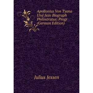   Biograph Philostratus Progr (German Edition) Julius Jessen Books