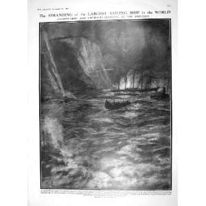  1910 COASTGUARDS LIFEBOATS PREUSSEN SHIP FRENCH CABINET 