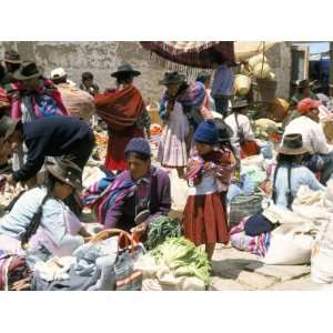  Sunday Market at Tarabuco, Near Sucre, Bolivia, South 