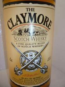 THE CLAYMORE SCOTCH WHISKY ONE LITER HARD TO FIND  