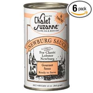 Chalet Suzanne Newburg Sauce Ready To Serve, 13 Ounce Cans (Pack of 6 