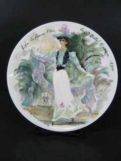 Limoges Les Femmes Du Siecle THE FLOWER WOMAN Plate  