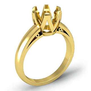 5g Round cut Solitaire Classic Ring Setting 14k Yellow Gold 5sz 
