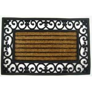  Natural Coir & Rubber Outdoor Doormat   26 x 47 