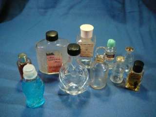 Lot of 10 VTG Perfume &Vanity, Goddess Bottles  