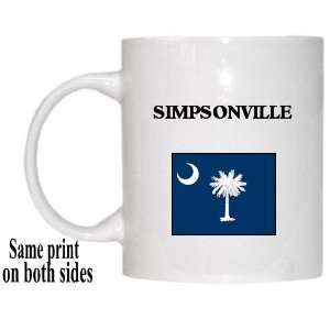  US State Flag   SIMPSONVILLE, South Carolina (SC) Mug 