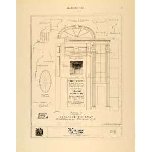  1921 Ad Floor Plans Colonial Architecture Blueprints 
