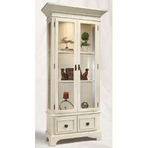  ColorTime Artistry Display Cabinet in Sand Shell White 