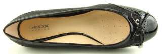 GEOX RESPIRA LOLA Black Shiny Textile Womens Shoes 36  