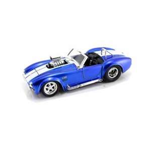  1965 Shelby Cobra Blown Engine 1/24 Metallic Blue Toys 