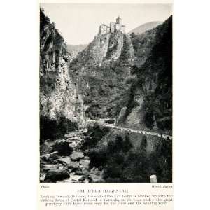 1928 Print Karneid Castle Comedo Isarco Carneda Italy Tyrol Ega Gorge 