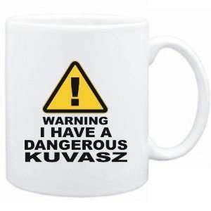  Mug White  WARNING  DANGEROUS Kuvasz  Dogs Sports 