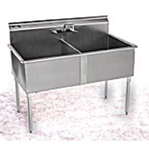  Stainless Steel Sinks   Sink Only   2 Compartments, 21 x 