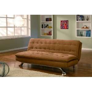   Lifestyle Solutions Alena Convertible Sofa   Hazelnut Fabric Home
