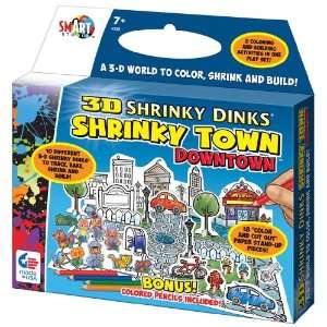  3D Shrinky Dinks Shrinky Town Downtown Toys & Games
