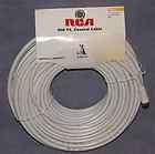   RCA VHW111   100 ft WHITE RG6/U Coax Coaxial Cable   Gold F Connectors
