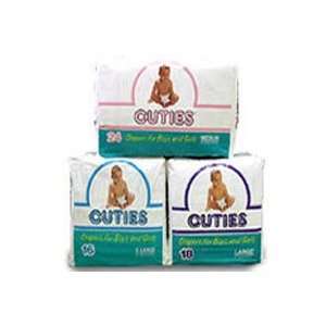  Cuties Cr 112 Disposable Diapers   Size Medium (12 24lbs 