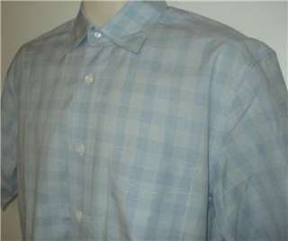 Faconnable short sleeve blue summer mens shirt S NICE  