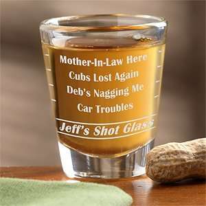   Gifts   Personalized Shot Glass   Name Your Troubles