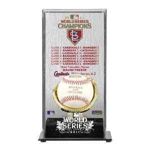  St. Louis Cardinals Gold Glove Baseball Display Case   2011 
