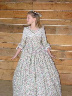 Williamsburg Historical Clothing Victorian Colonial Pioneer~Rose 