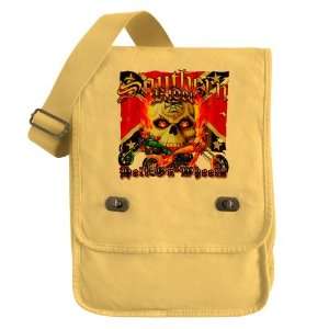   Field Bag Yellow Southern Motorcycle Rider Hell On Wheels Rebel Flag