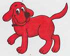 CLIFFORD THE BIG RED DOG BORDER PEEL & STICK CHARACTER CUT OUT