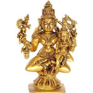  Shiva with Shakti   Brass Sculpture