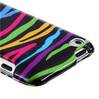 For iPod touch 4 4th G Colorful/Black Zebra Hard Clip on Case Cover 