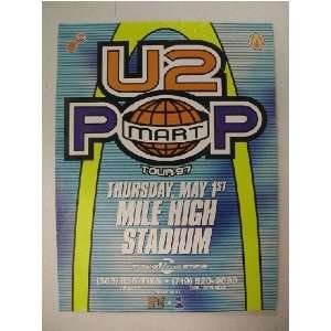  U2 HandBill Poster Pop Denver Mile High 
