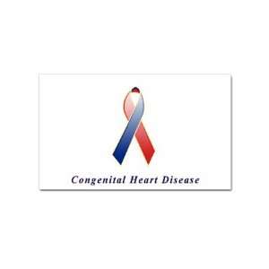  Congenital Heart Disease Awareness Rectangular Sticker 
