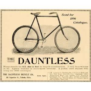  1895 Ad Dauntless Bicycle John Shillito Parlin Orndorff 