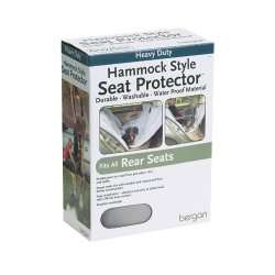 Bergan Hammock Style Rear Seat Protector Dog Pet Gray  