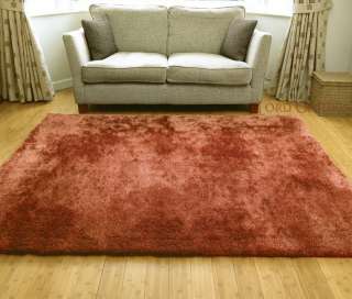 Supersoft Silky Luxuries Shiny Shaggy Rug 12 Colour  