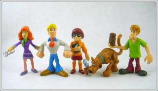 5psc Scooby Doo Dog Shaggy Auction Figures Toy SD03  