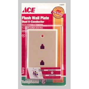   each Ace Dual Flush Wall Jack Wall Plate (3108297)