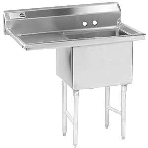   1812 18 One Compartment Stainless Steel Commercial Sink with  
