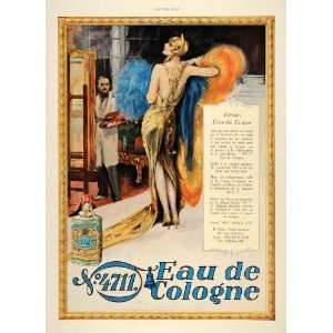  1929 Ad French Perfume 4711 Eau Cologne Artist Deco 